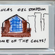 Illustration for article titled Andrew Luck Made A Shitty Doodle of Lucas Oil Stadium And It Sold For $1500 On Ebay